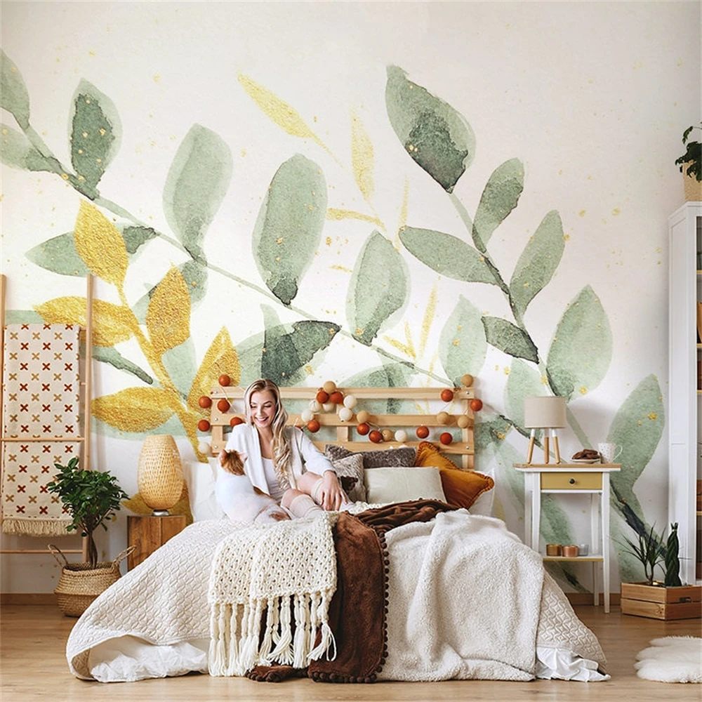 Custom Tropical plants Photo Wallpapers for living room Bedroom art wallpaper Children Room Decoration 3D Mural home decorations