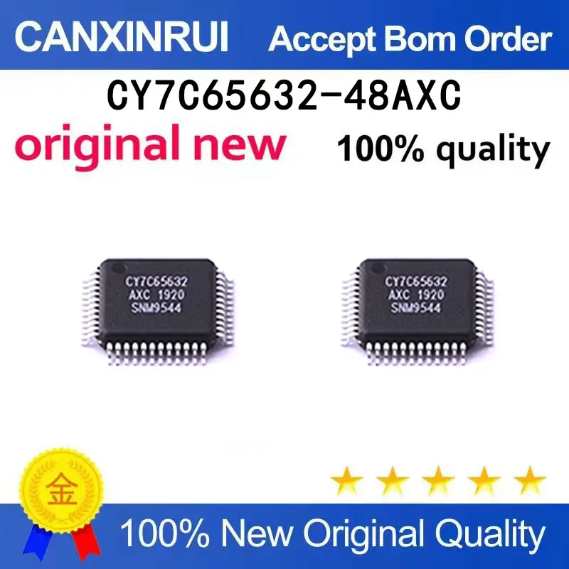 (5pcs-100pcs）CY7C65632-48AXC CY7C65632AXC CY7C65632 QFP Package Brand New