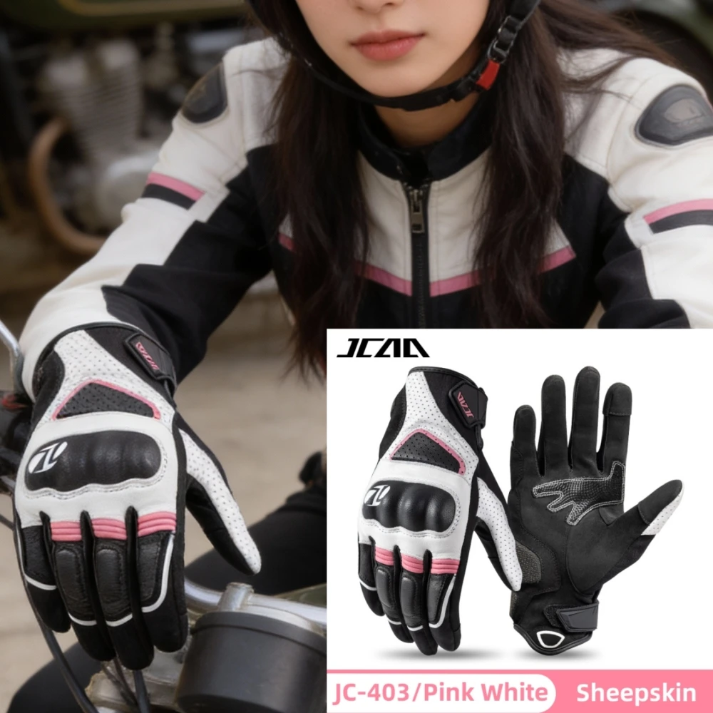 

Retro Moto Leather Gloves Men's Vintage Sheepskin Leather with TPU Shell Protective Motorcycle & Bicycle Gloves for Riding
