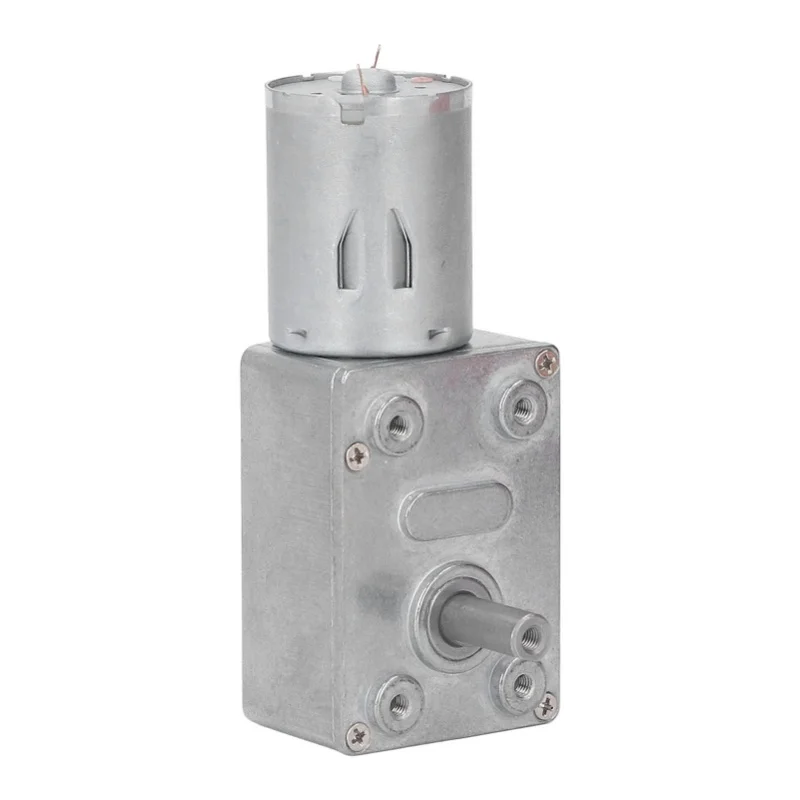 6RPM Worm Gear Motor Robust Self Locking DC Geared Motor For Door Opener Small Winches DC12V
