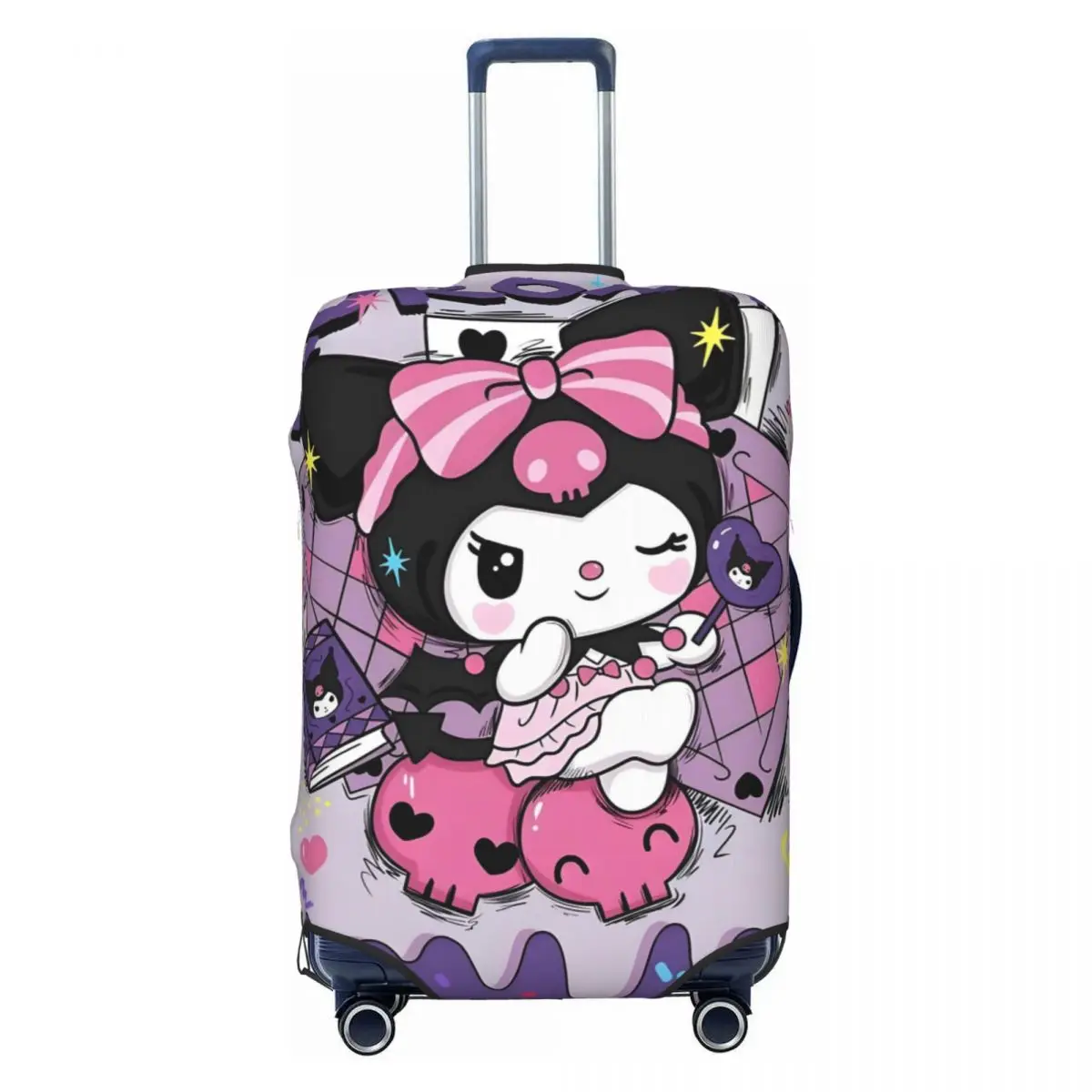 

Custom Custom Kuromi Cartoon Movie Luggage Cover Protector Washable Classical Cartoon Movie Anime Travel Suitcase Covers