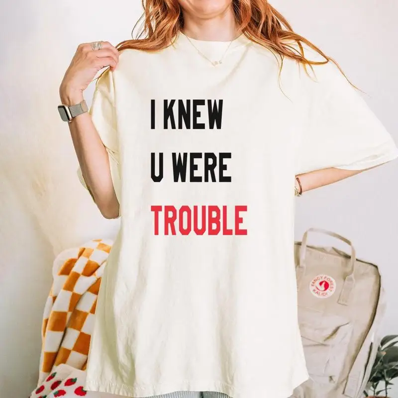 Camiseta suave Vintage "I Knew You Were Trouble" de la nueva era Ttpd