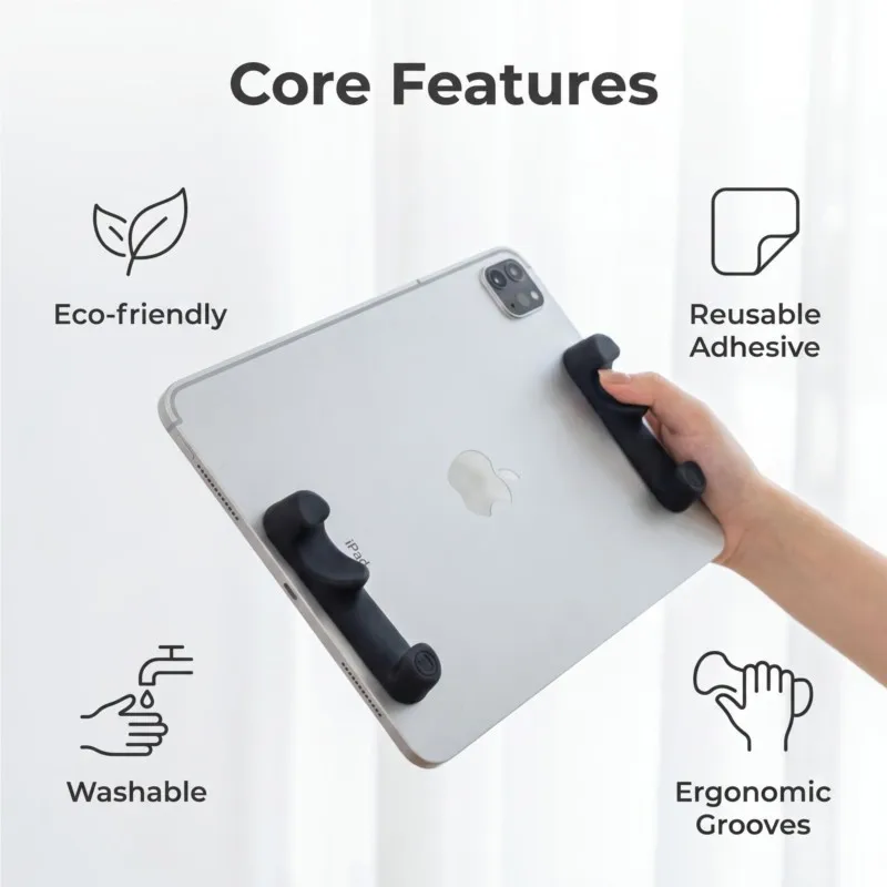 For IPad Hand Support Game Auxiliary Artifact Six-finger Linkage Silicone Washable E-sports Tablet Handle Grip Chicken Artifact