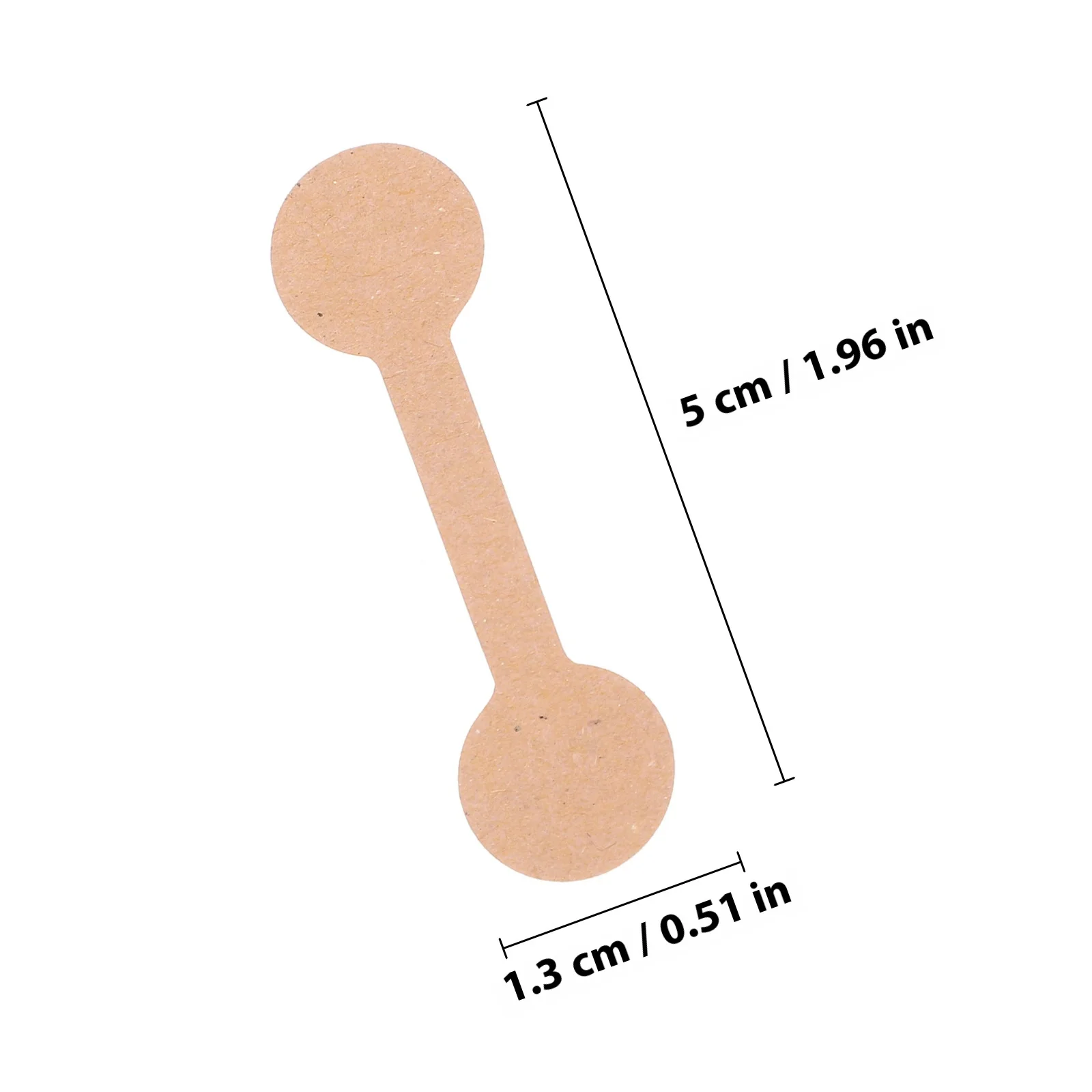 100Pcs Blank Label Paper Round Kraft Adhesive Labels for Jewelry Price Display Hanging Tags Rings Crafts Stationery Art Stickers