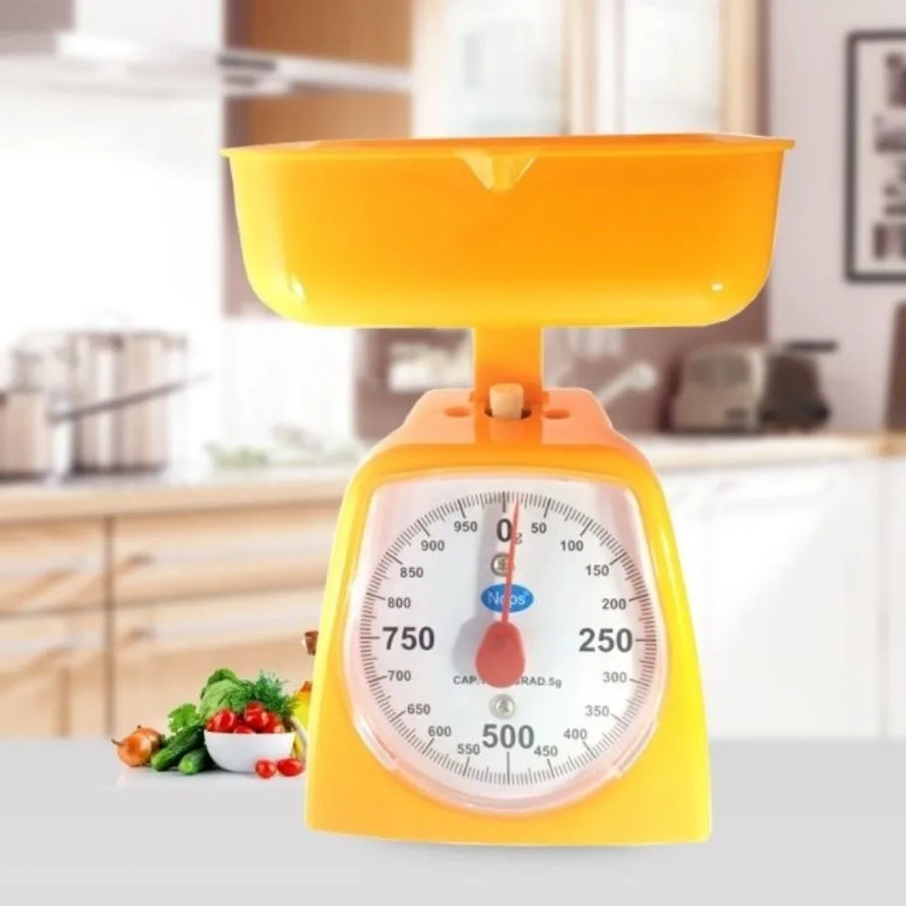 New 1KG 2KG 3KG 5KG Mini Kitchen Scale with Pan Plastic Teaching Disc Scale Educational Food Weighing Scale School Supplies