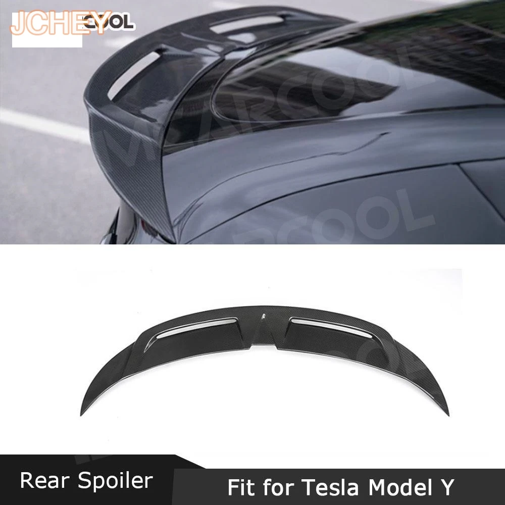 

Carbon Fiber Rear Trunk Spoiler Rear Duckbill Lip Wing For Tesla Model Y FRP Auto Boot External Decoration Car Accessorise