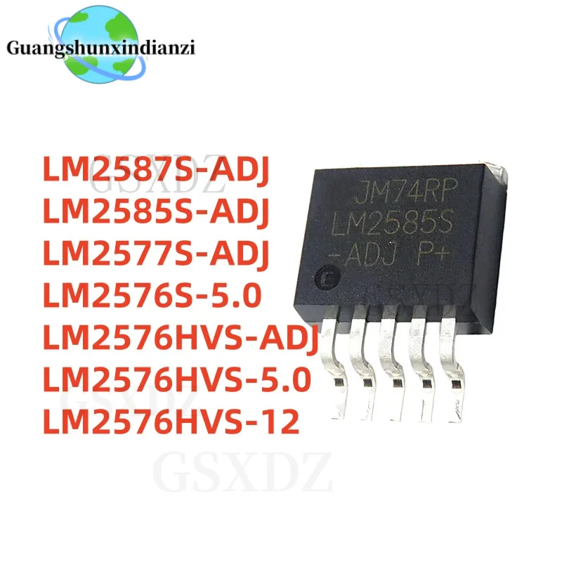 10/Pcs LM2587S-ADJ LM2585S-ADJ LM2577S-ADJ LM2576S-5.0 LM2576HVS-ADJ LM2576HVS-5.0 LM2576HVS-12 LM2585 LM2577 LM2576 TO-263-5