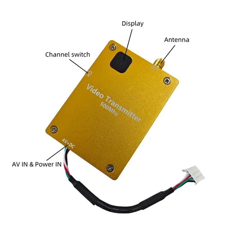 

40KM VTX FPV Video Transmitter 500Mhz 4W Wireless Video Transmitter Long Range Transmission-B64A