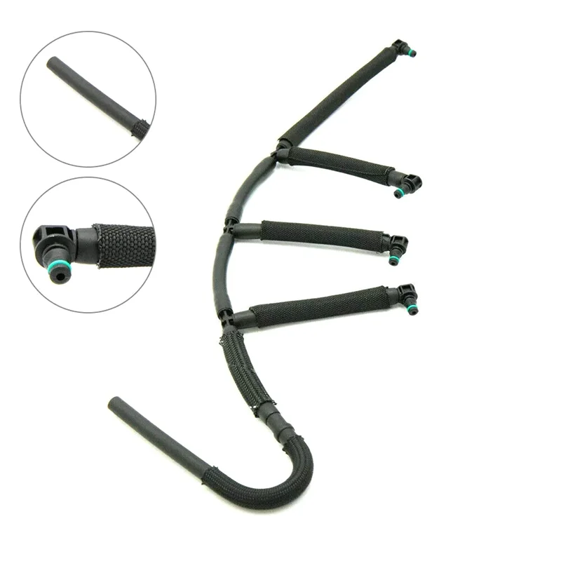 For VW Caddy 1.6 TDI Diesel Fuel Injector Leak Off Return Pipe 03L130235AF-N30R image 3
