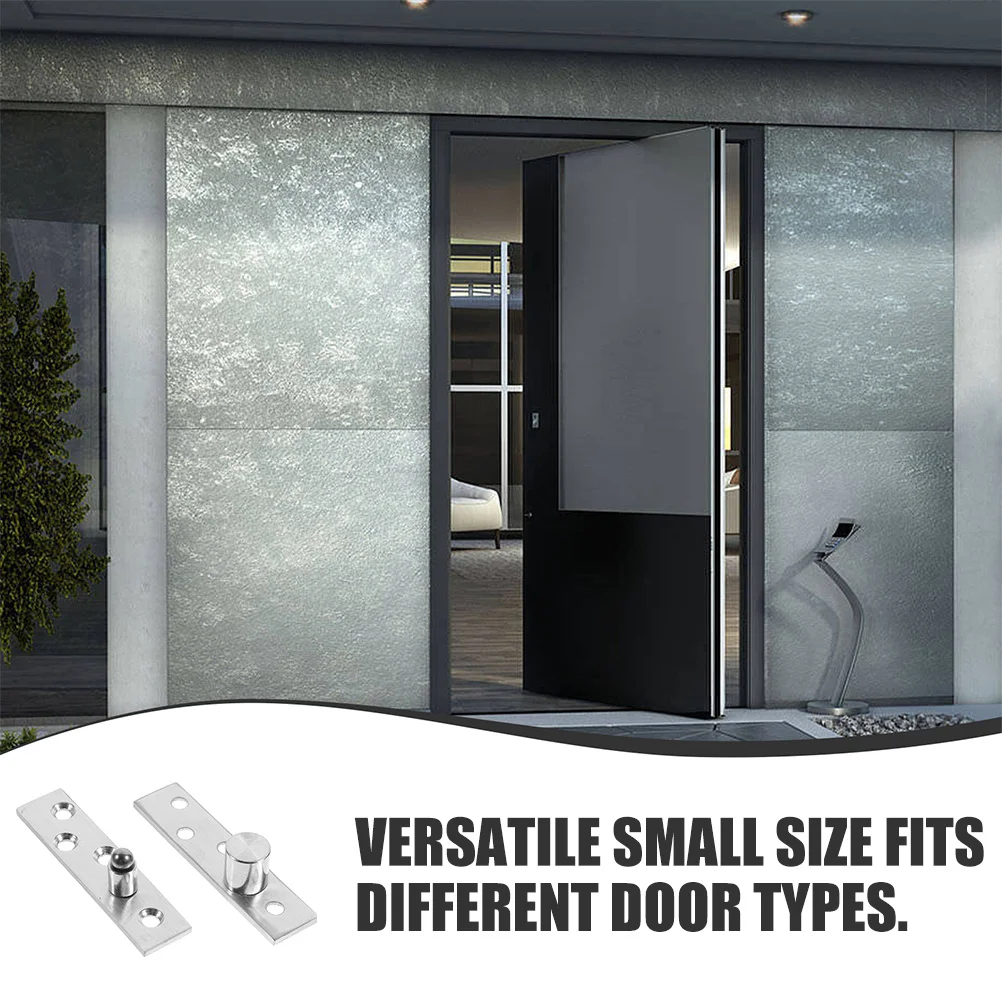 باب دوار 360 درجة مفصل محوري من الفولاذ المقاوم للصدأ لأثاث الخزانة مفصل أوفست مخفي ناعم ومتين