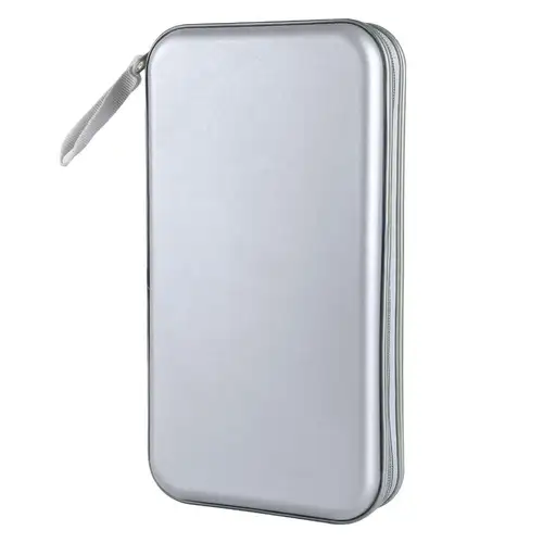 Media Storage Box 80 Capacity CD Case Holder Hard Plastic Storage DVD Case Zipper Portable CD Case Wallet CD/DVD Album - Image 17