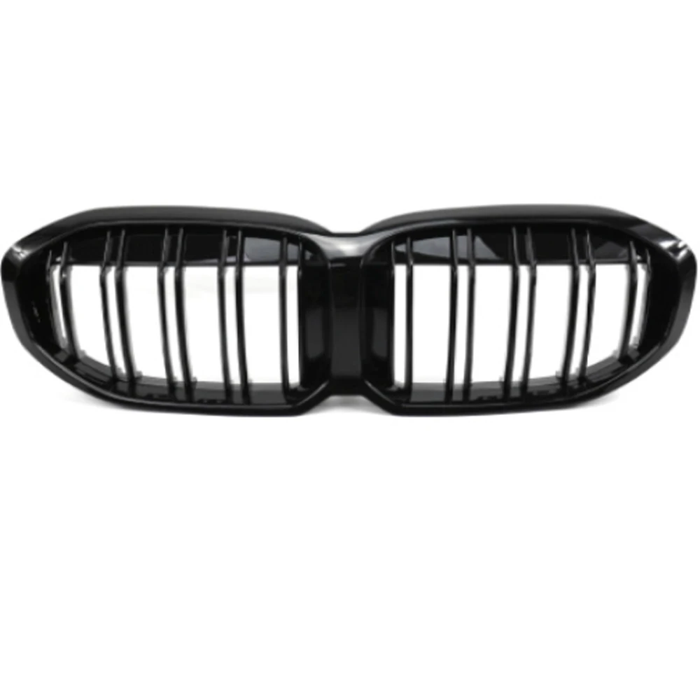 

For The BMW 1 Series F40 features a glossy black double-line kidney-shaped front grille and a double-bar F40 front grille