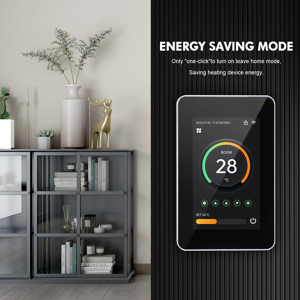 Termostato inteligente Tuya WiFi, controlador remoto de temperatura de calefacción eléctrica de suelo/agua para Google Home y Alexa