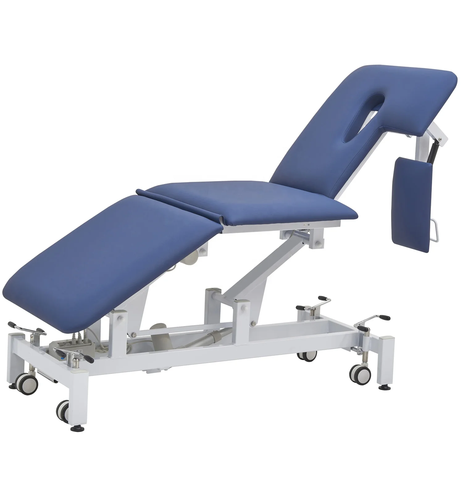 2026Doctor Full Electric Adjustable 3 Section Hospital Examination Couch Top Mobile Physiotherapy Bed .Ultrasound Table