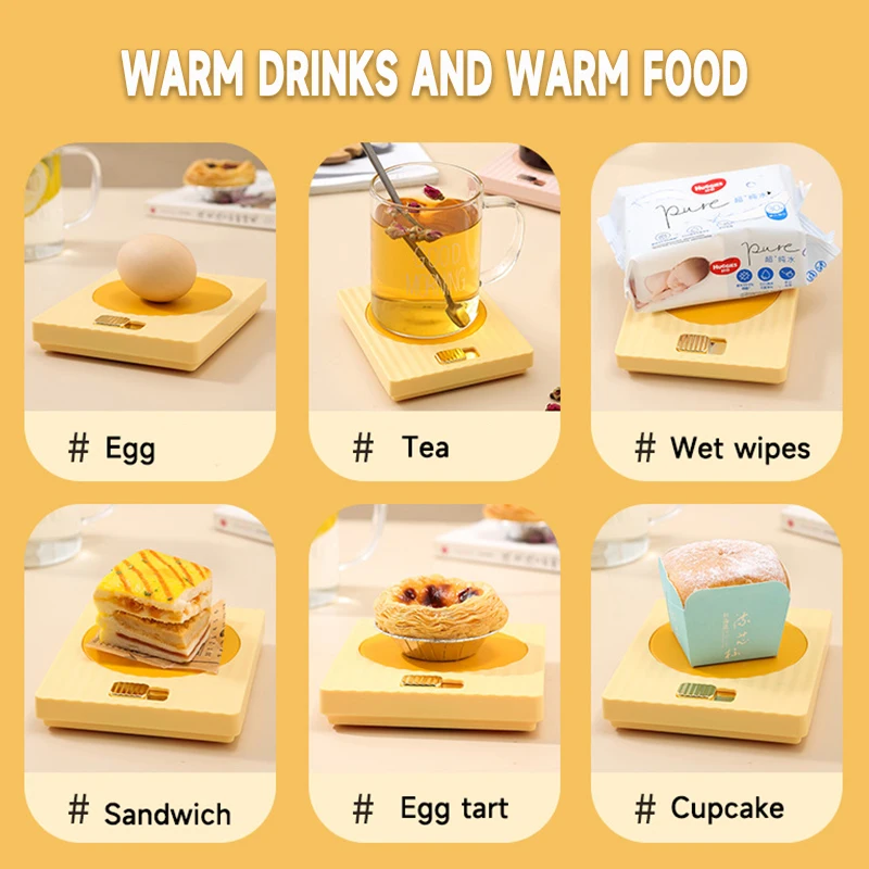 Caneca aquecida elétrica 4h automática fechada, para aquecida com o presente quente do leite de cacau do café o aquecedor constante da caneca de café 60 °c 20 watts de baixa potência