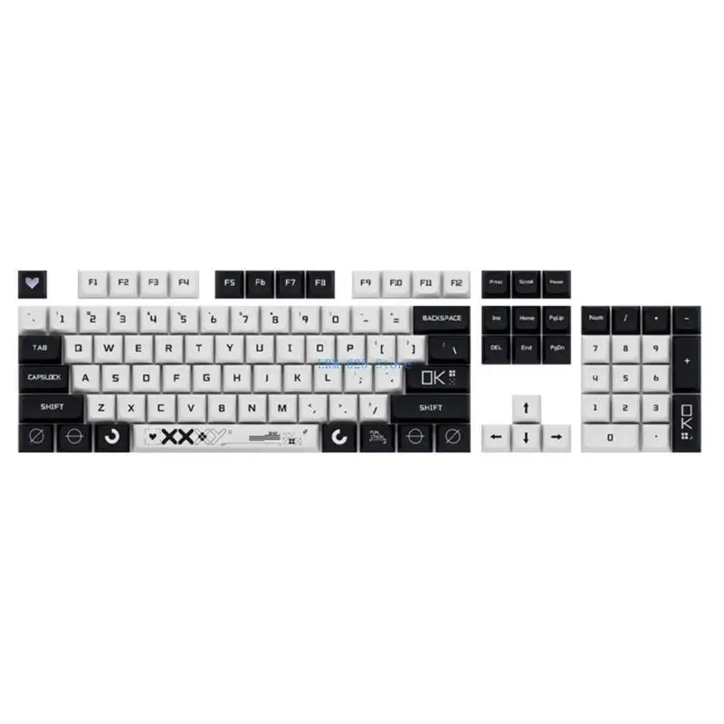 

41QA PBT Keycaps 118 Set for Gaming Mechanical Keyboard PBT XDA Profile Keys Caps Set Dye-Sublimation Keycaps