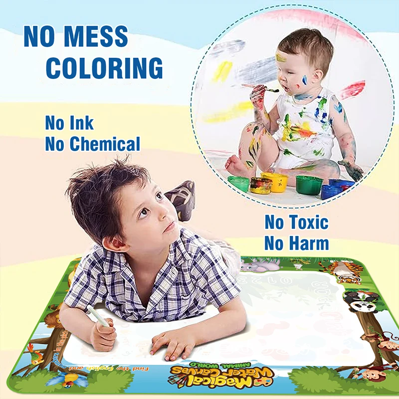

Magic Water Drawing Mat Can Be Used Repeated Learning Blanket Writing Drawing Graffiti Painting Eductaonal Toys Children Gift