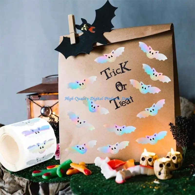 

U2JE Creative Bat Sticker Halloween Party Decoration Bulk Paper Craft Supplies