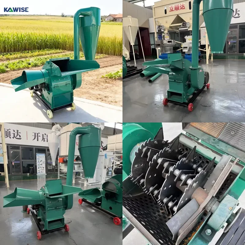Electric Double Inlet Hammer Mill Grain Crusher for Corn Wheat and Rice Husk Grinding Feed Processing Machine