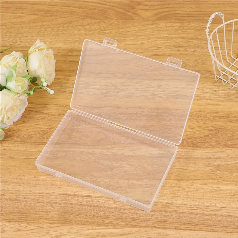 1pc Transparent Stationery Storage Box Desktop Organizer Stationary Supplies Pen Holder Large Capacity Pen Pencil Case