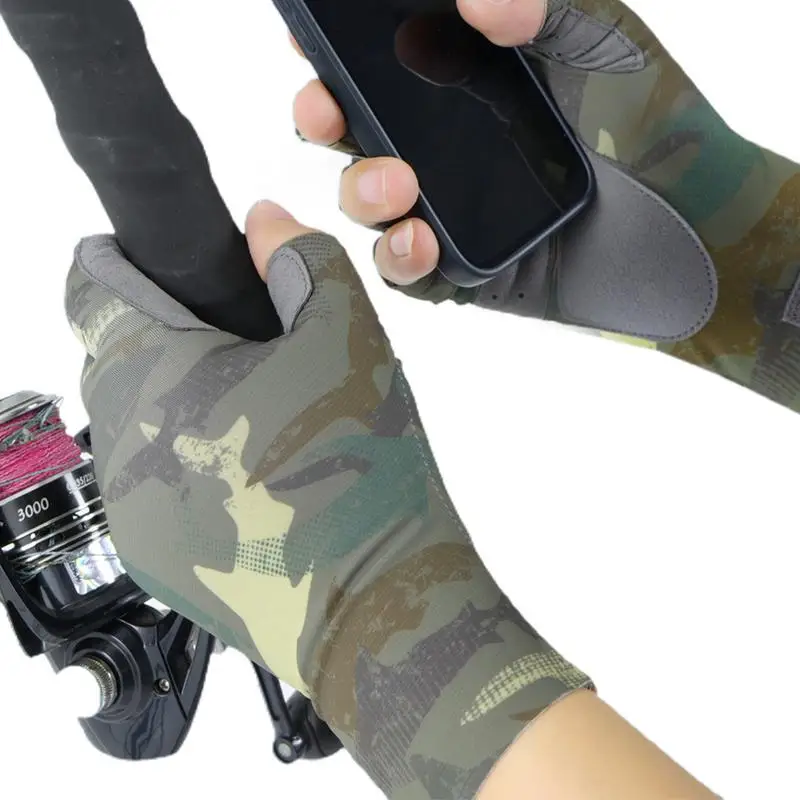 

Fishing Gloves Men Paddling Gloves Sun Gloves Sun Protection Cycling Gloves Breathable Fish Gloves For Fishing Kayaking Rowing