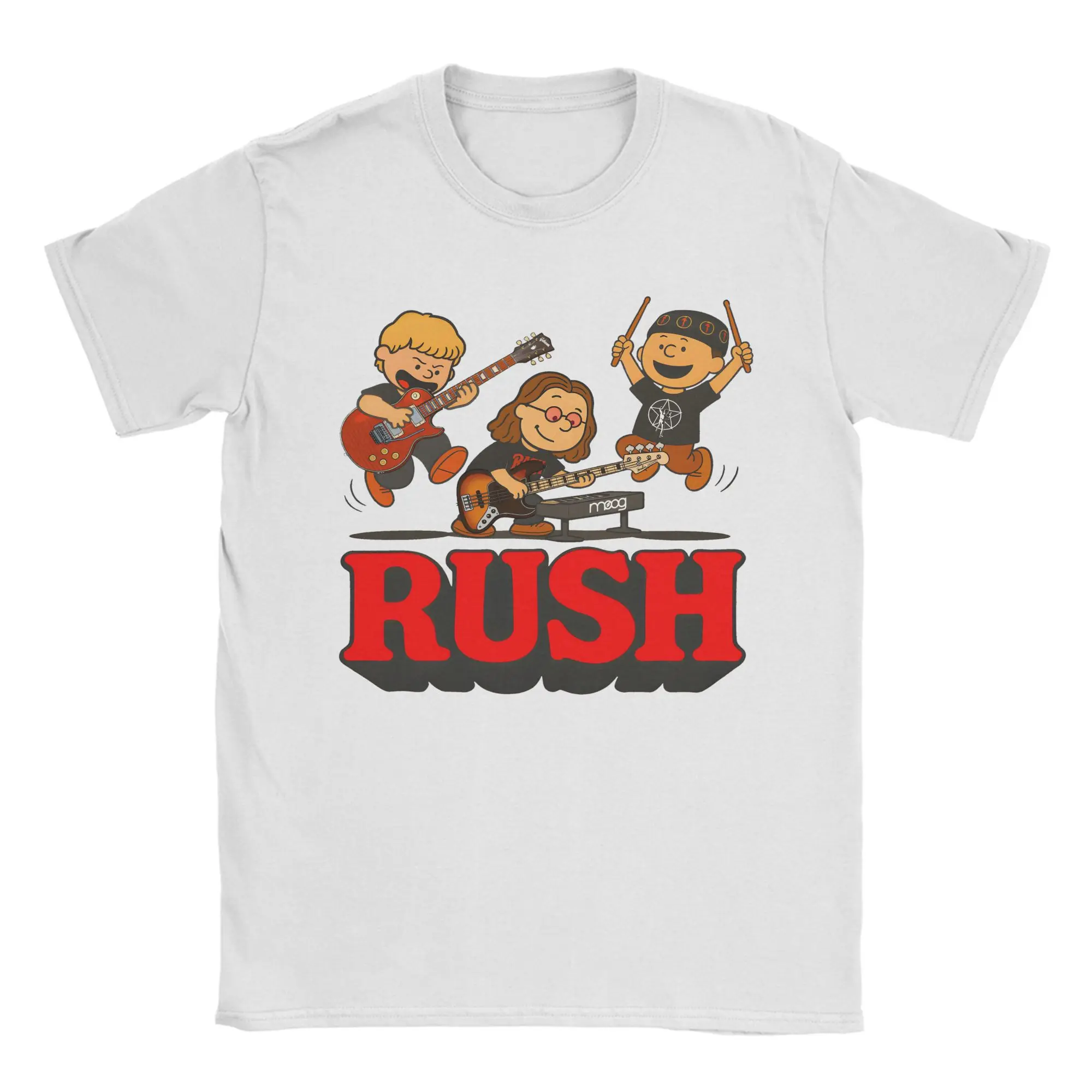 Rush Model Black Tour Concert Cotton T-Shirt For Men Summer Rush Band  Funny T-Shirts Trending Tees Plus Size Wholesale Tops