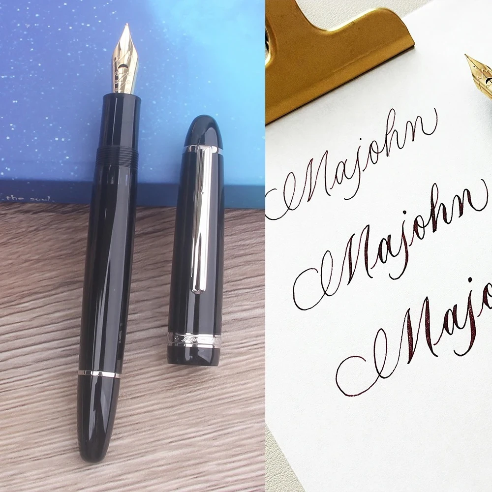 

MAJOHN P138/P139/P136 Soft Elastic Flex Nib Fountain Pen Flexess Bendable Art Nib for Floral Calligraphy Round Script