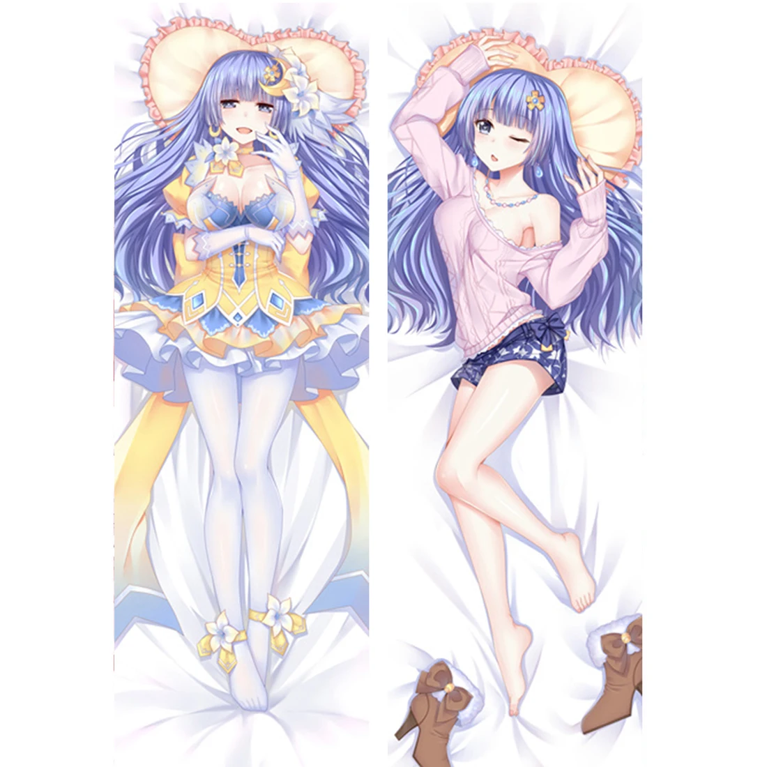 

High Quality Izayoi Miku Pillowcovers Home Bed Date A Live Dakimakura Pillow Case Cover New Design