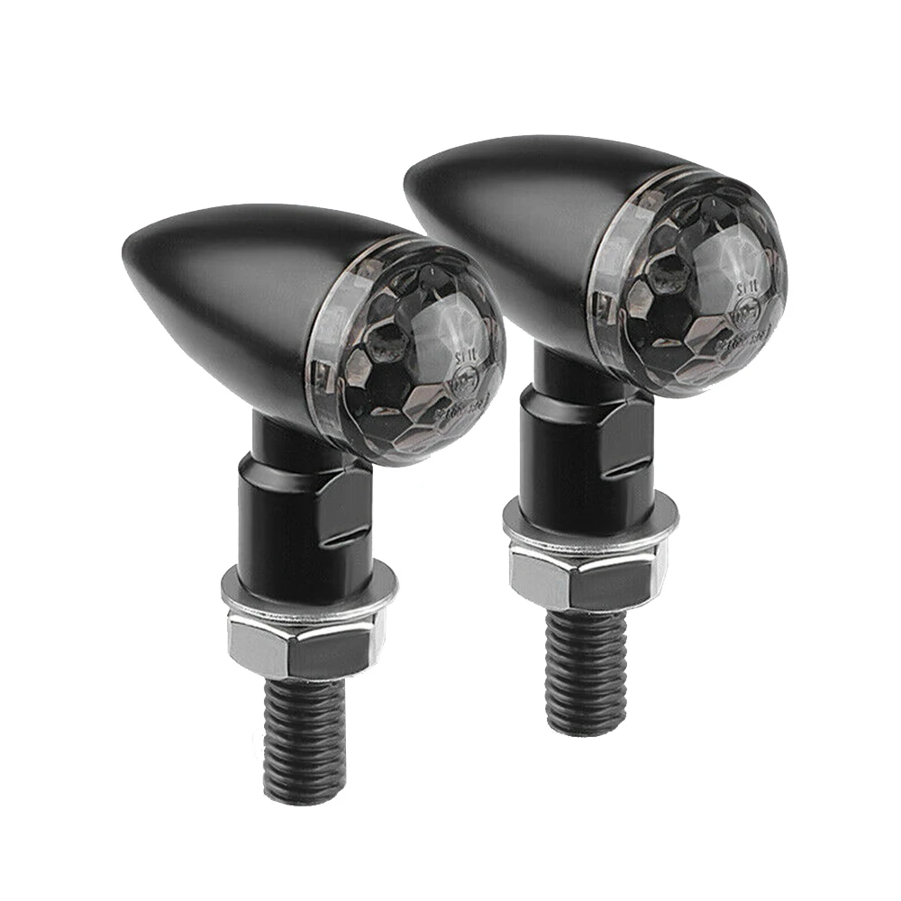 8mm Motorcycle Mini LED Turn Signal Light Bullet Moto Flashing Light 12V Moto Led for Kawasaki Suzuki Yamaha image 2