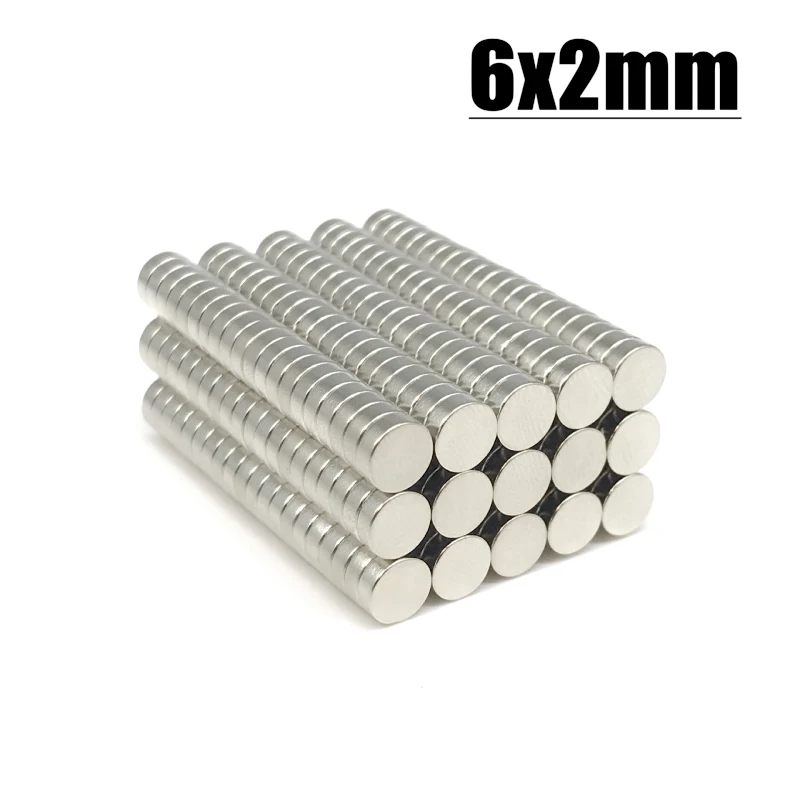 6*2mm Magnet 20-2000pcs N35 NdFeB Permanent Magnetic Imanes Neodymium Magnet Fridge Magnets 6x2mm Magnet Accessory