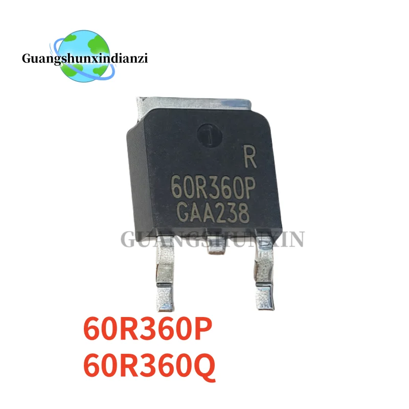 10-20 قطعة/الوحدة العلامة التجارية الجديدة IPD60R360P IPD60R360 60R360P 60R360Q 60R360 TO-252 LCD ملصق الترانزستورات في المخزون