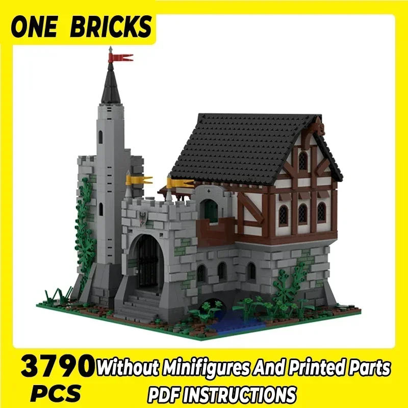 

Medieval Buildings Model Moc Building Bricks Ancient Manor Castle Technology Modular Blocks Gift Christmas Toy DIY Sets Assembly