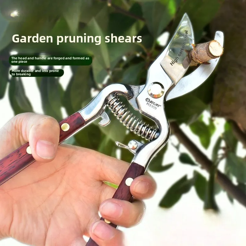 Labor Saving Garden Pruning Shears, Heavy Duty Branch Cutter for Fruit Trees & Thick Branches