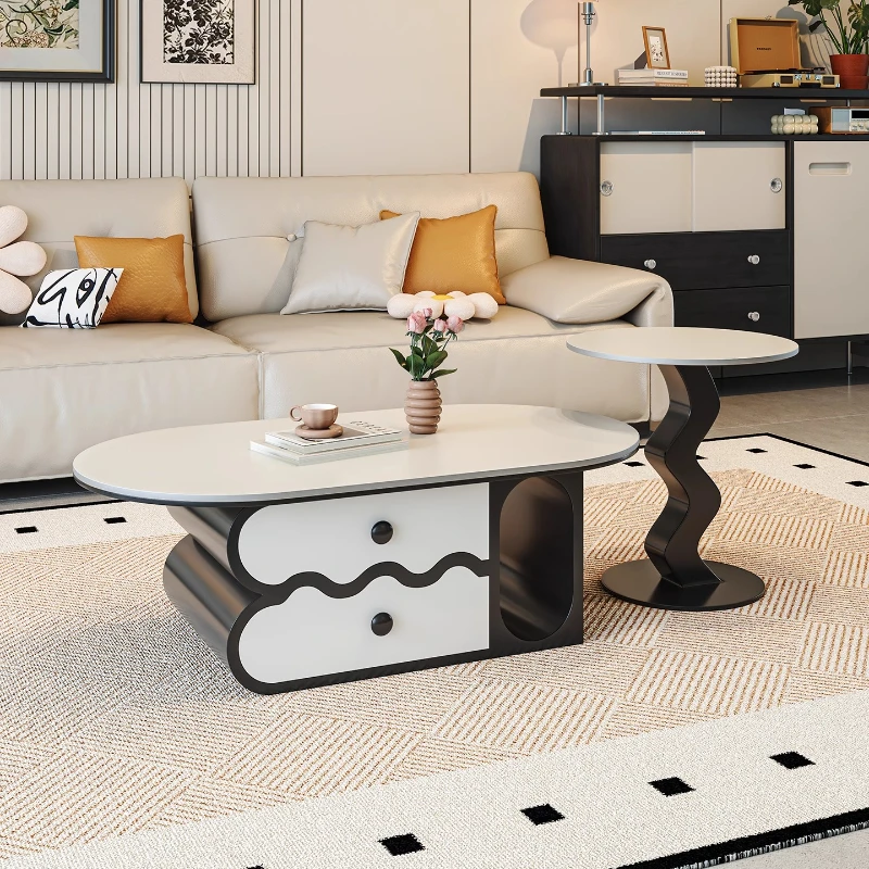 

Books Organizer Coffee Table Nordic Designer Premium Oval Coffee Table Modern Minimalist Muebles Para El Hogar Furnitures