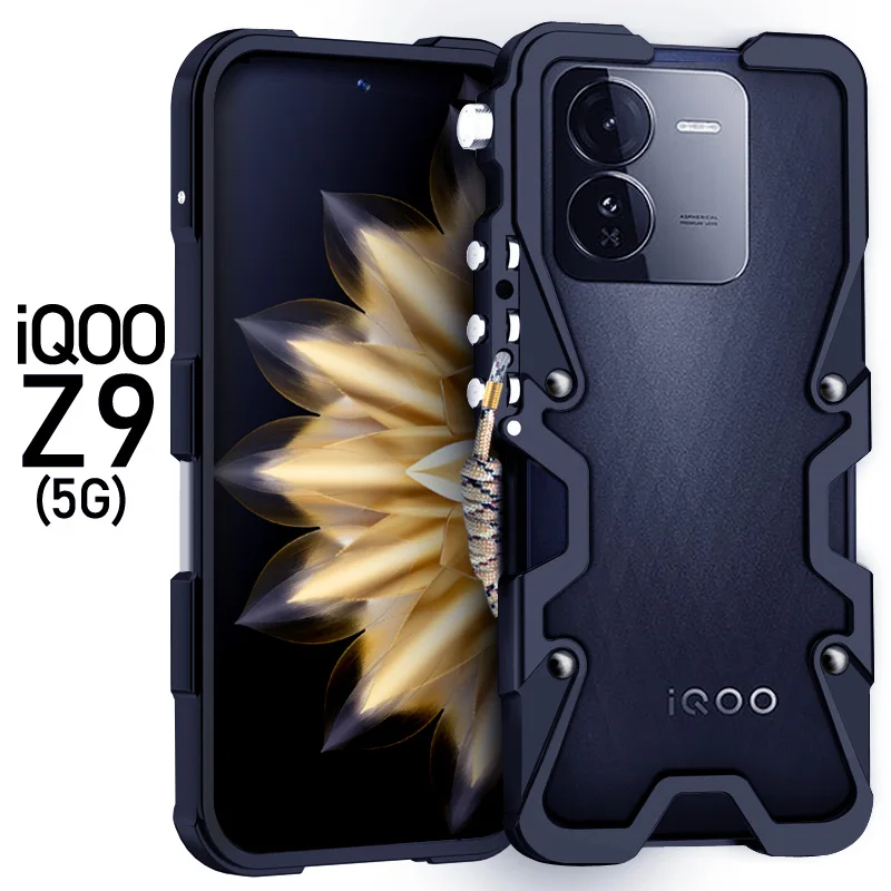 Luxury Armor Metal Aluminum Phone Bumper For Vivo Iqoo Z11 Z10R Z10 Z9S Pro Turbo+ Cover Mechanical Purely Handmade Skull Case view 5