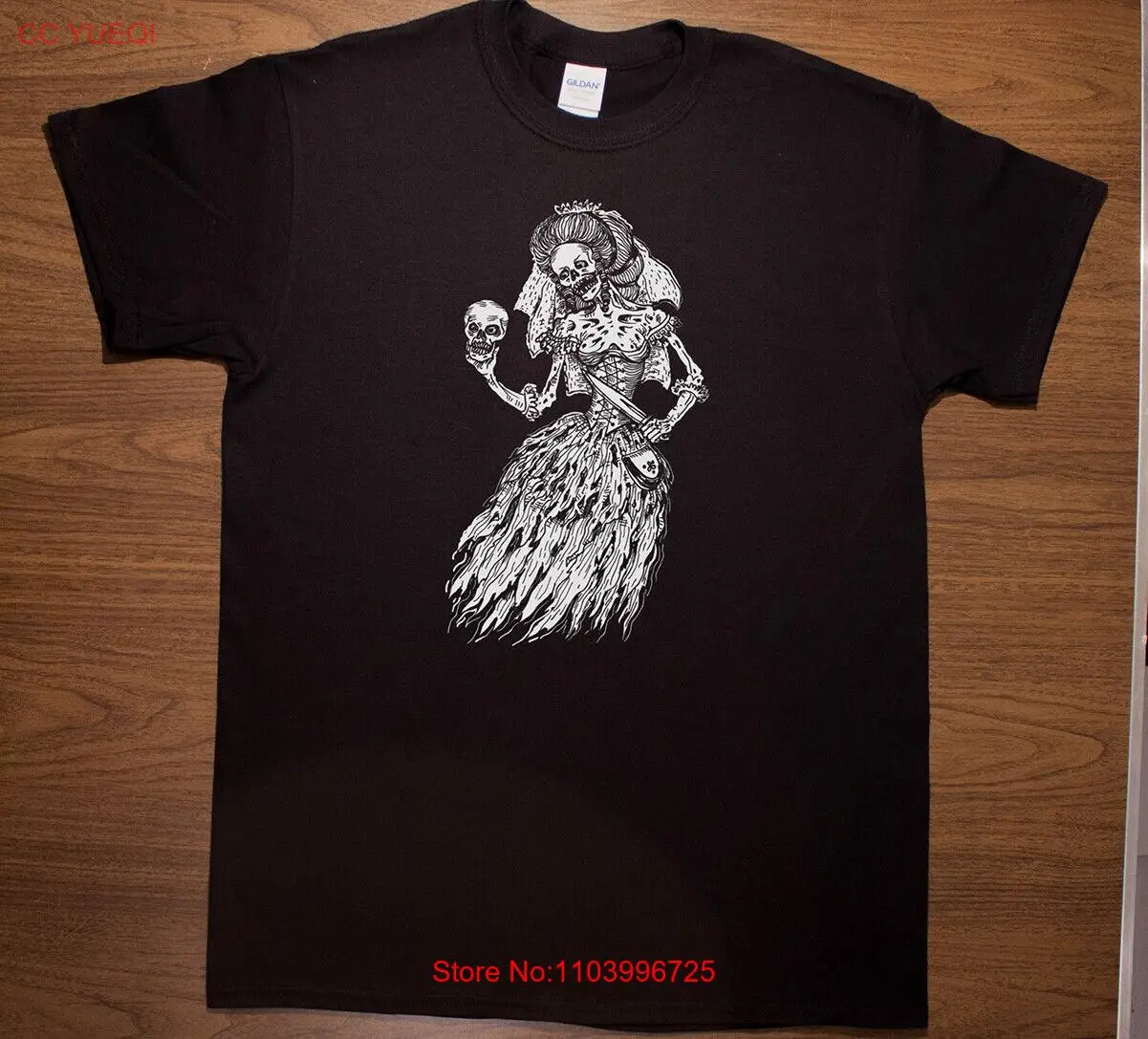 Dead Bride Gothic Dark Art Surrealism T-Shirt by Mike Vivisector