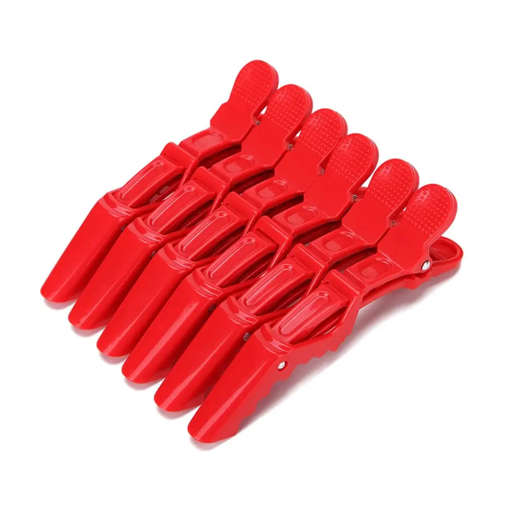 

6pcs/lot Plastic Hairpin Hair Clips Hairdressing Clamps Claw Section Alligator Clips Barber Hair Accessories Hairpin Styling