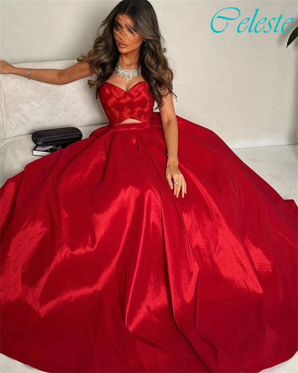 تخصيص ألف خط بلا حمالات بلا أكمام فستان سهرة رسمي أنيق مزاجه حساسة فساتين المشاهير موضة فستان الحفلات