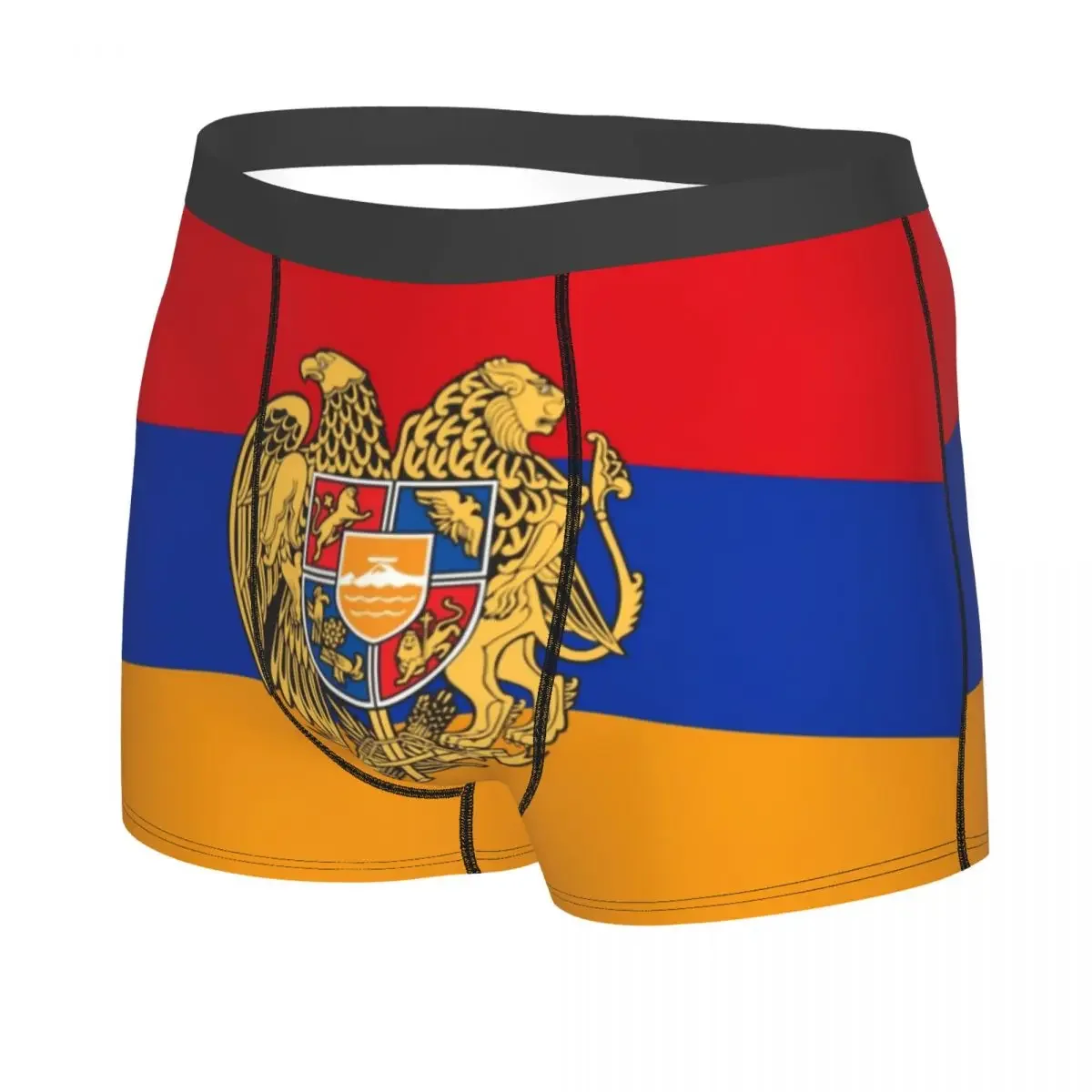 Male Fashion Flag Of Armenia Underwear Armenian Proud Boxer Briefs Stretch Shorts Panties Underpants