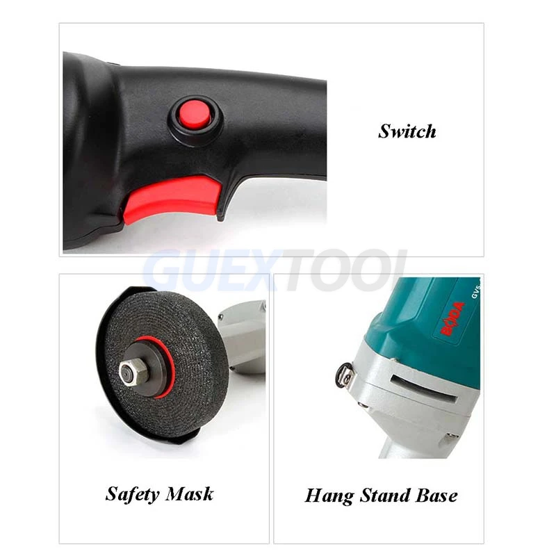 Handheld Straight Grinder Electric Portable Grinding Machine 220V Industrial Metal Polishing Tool High Power Grinder 950W