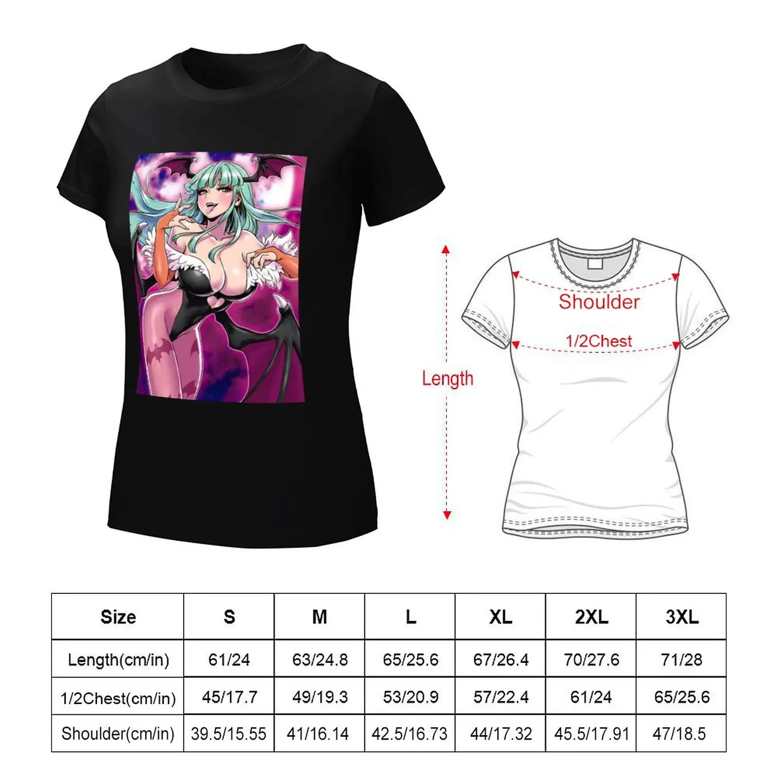 morrigan aensland 4 T-Shirt korean fashion summer clothes oversized t shirts for Women