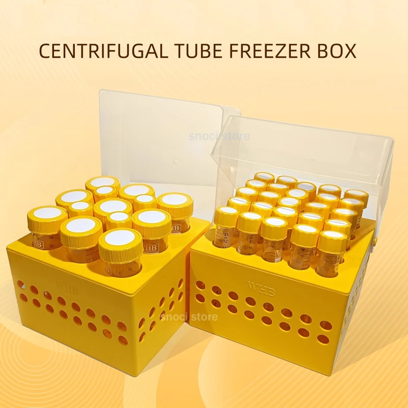 مختبر صندوق الفريزر البلاستيكي ل 15 مللي/50 مللي تجميد الطرد المركزي أنبوب مختبر تجربة صندوق تخزين كريوتيوب مع غطاء صندوق PP يمكن-86 ° ج #4