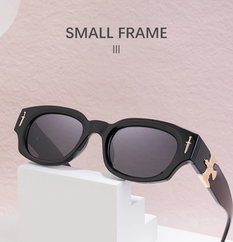 Punk Soaring Eagle Sonnenbrille Herren 2026 Luxusmarke Designer Mode Rechteckige Sonnenbrille für Damen Steampunk Shades Eyewear – Detail 3