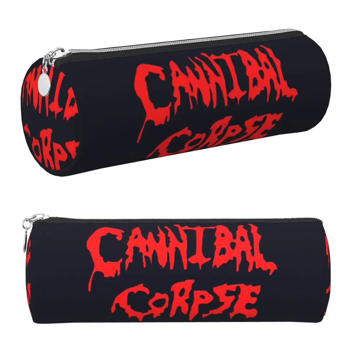 Cannibal Corpse Death Metal Band Pencil Cases Pencil Pouch Cylinder Pen Box Pencil Bag for Boy Girl School