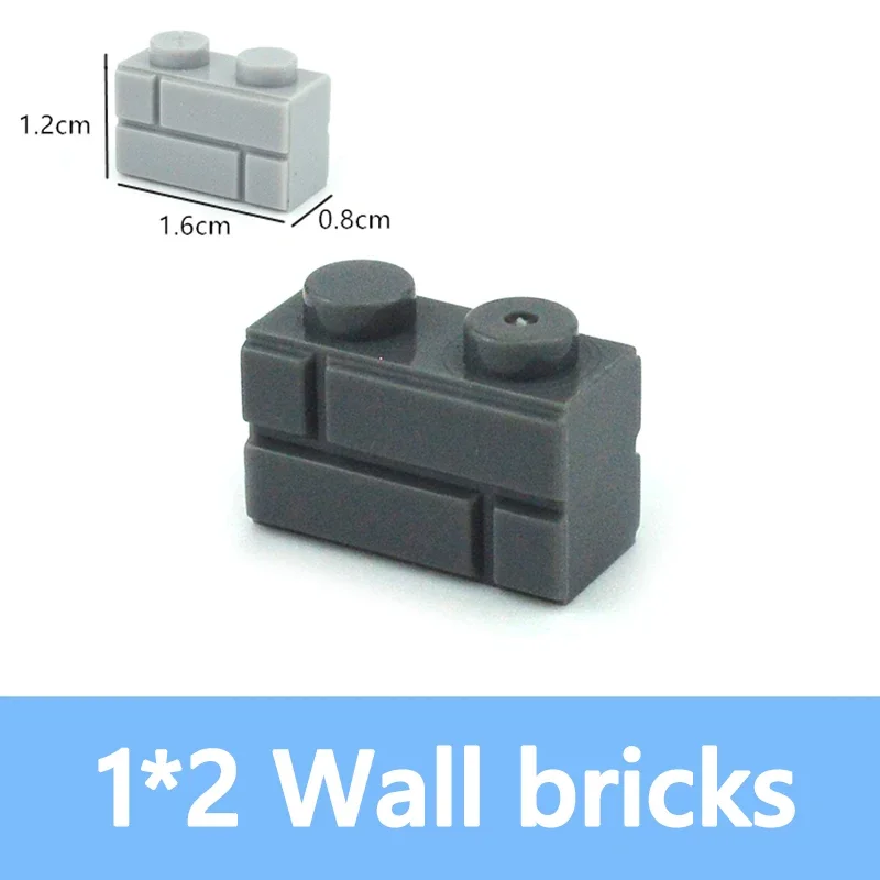 DIY Building Blocks 130PCS Wall 1x2 Dots Figures Bricks Educational Creative Toys for Children Size Compatible With 98283