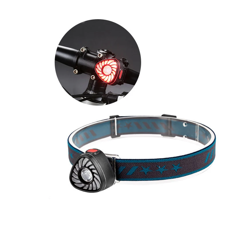 USB Rechargeable Mini Bike Headlight, White and Red Light, LED Headlamp, Flashlights, Back Magnet, Hook, Bicycle Safety Light