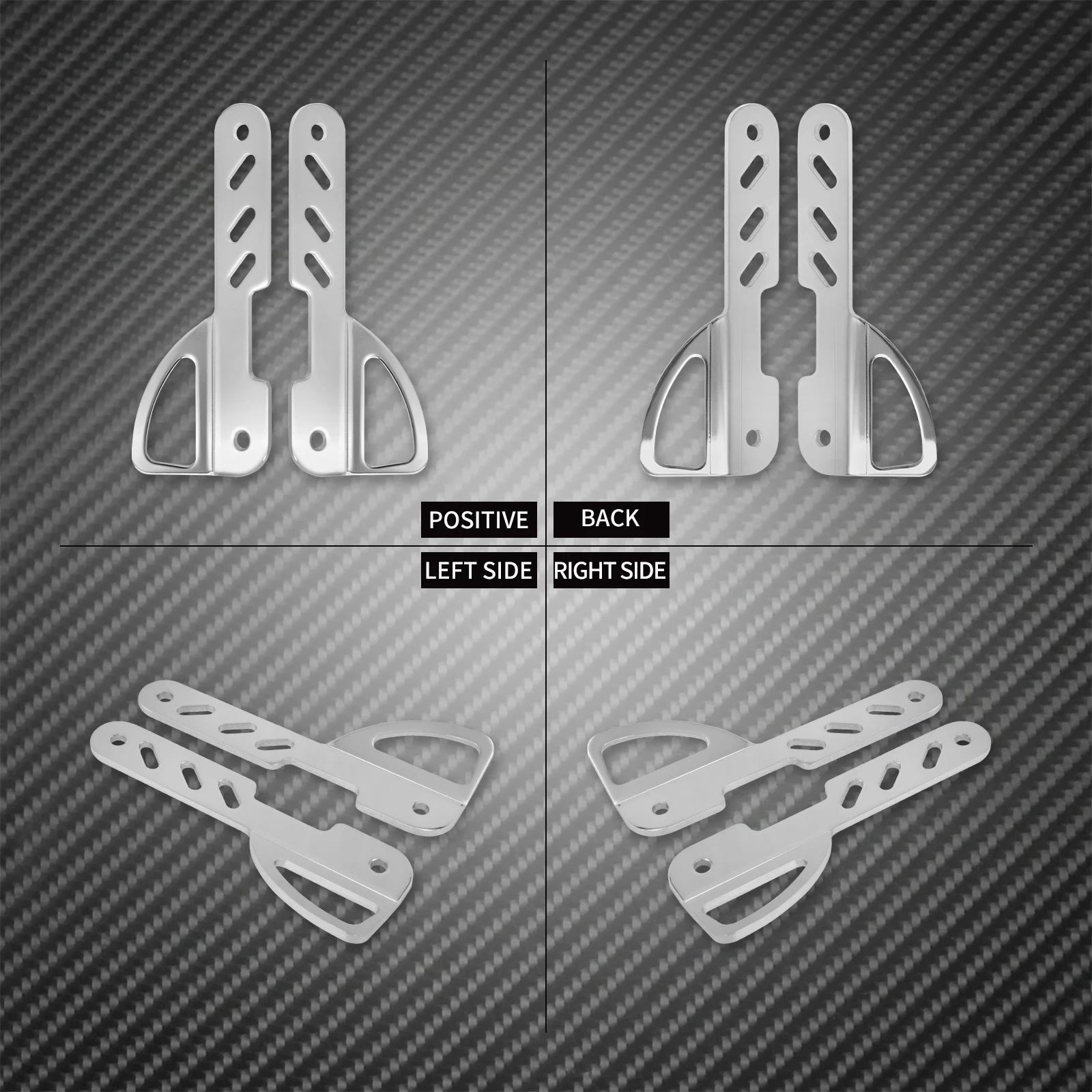 Motorcycle Front Tie Down Brackets Fork Mount Holder For Harley Touring Road King Street Electra Glide FLHR FLHT Ultra 1993-2023
