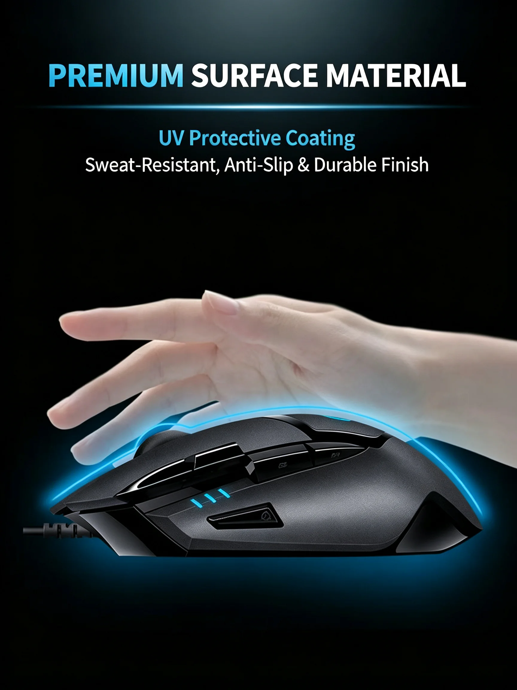 Ratón para juegos con cable Lo - Esports Gaming Mouse Weight Adjustable reseña y precio