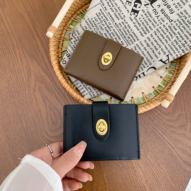 

Новый женский кошелек для женщин, короткий простой студенческий кошелек с несколькими слотами для карт, держатель для карт, большая вместительная сумка для карт, кошелек для монет для девочек C286