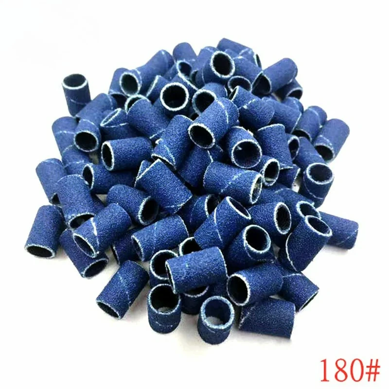 80 # 120 # 180 # مثقاب الأظافر. 50 قطعة/دفعة شريط تلميع الأظافر للعناية بالقدم مسمار الفن الأشعة فوق البنفسجية هلام البولندية مسمار مثقاب الملحقات #2